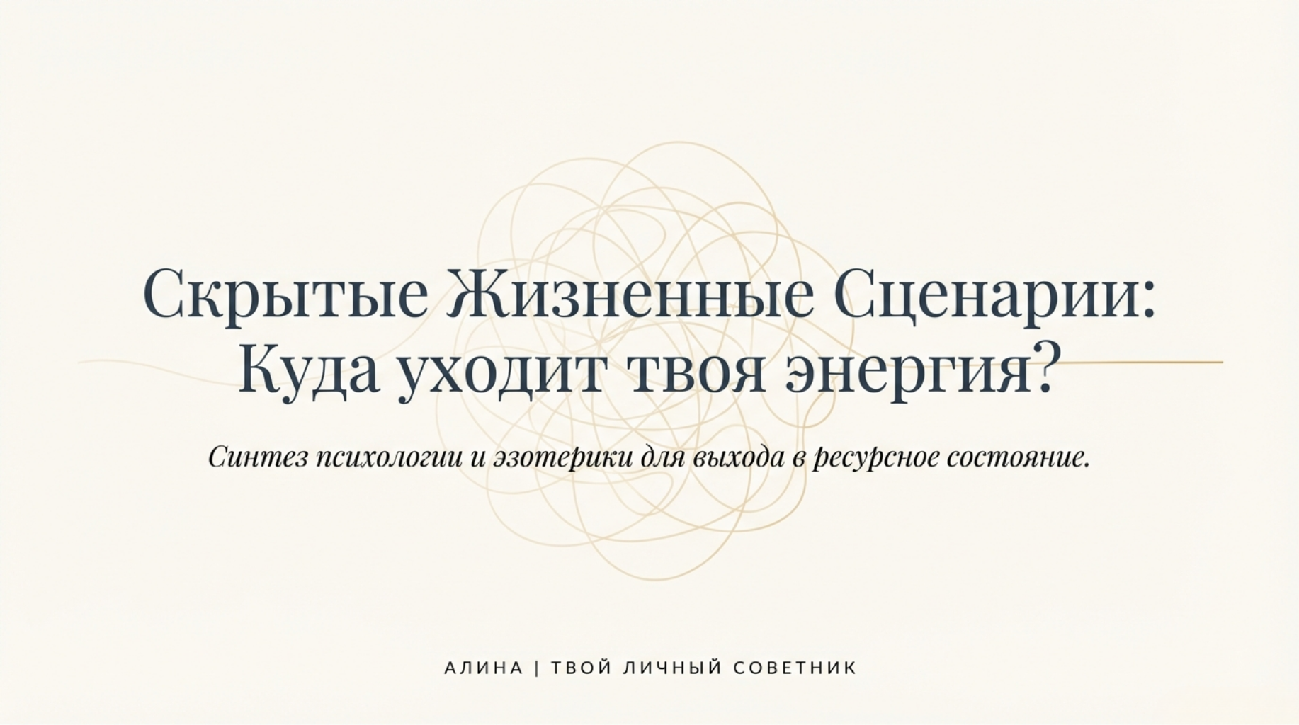 Жизненные сценарии. Часть 2.1.